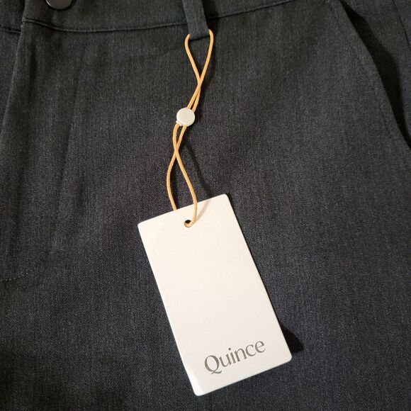 NWT Quince Mens Ultra Stretch 24/7 Smart Dress Pants Dark Charcoal 32x30 - Picture 3 of 11
